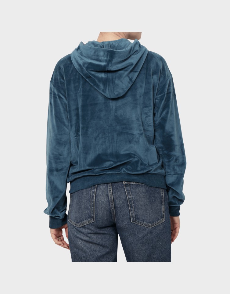 VELVET ZIP HOODIE