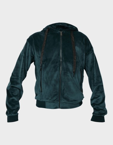 VELVET ZIP HOODIE