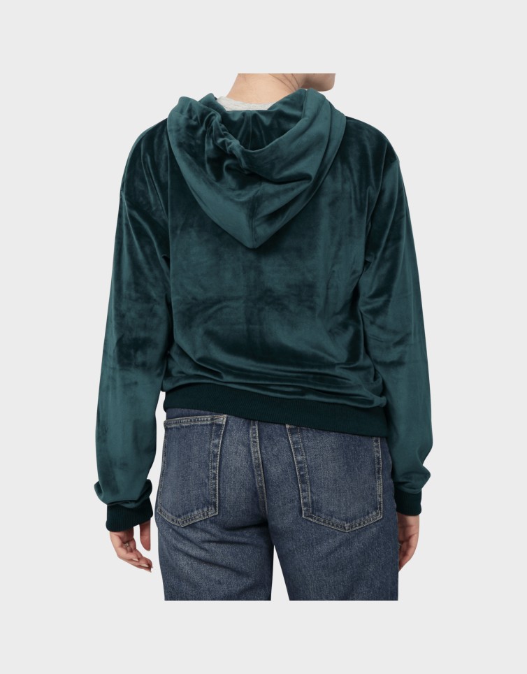VELVET ZIP HOODIE