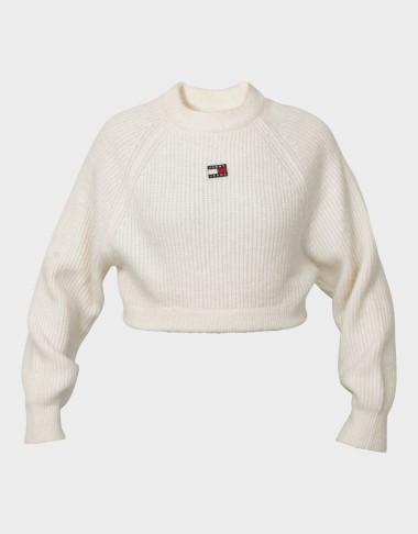 CROP BADGE SWEATER