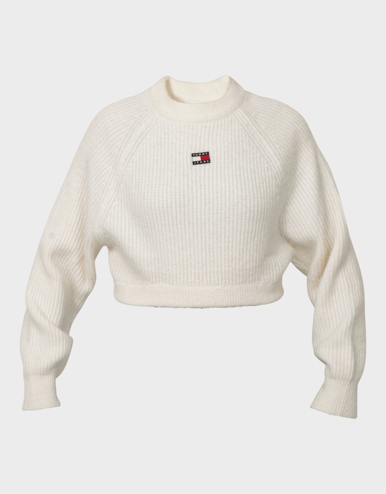 CROP BADGE SWEATER