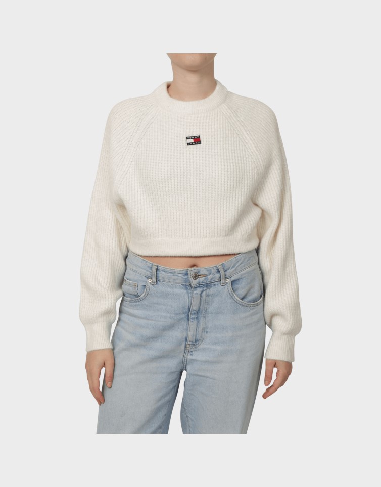 CROP BADGE SWEATER