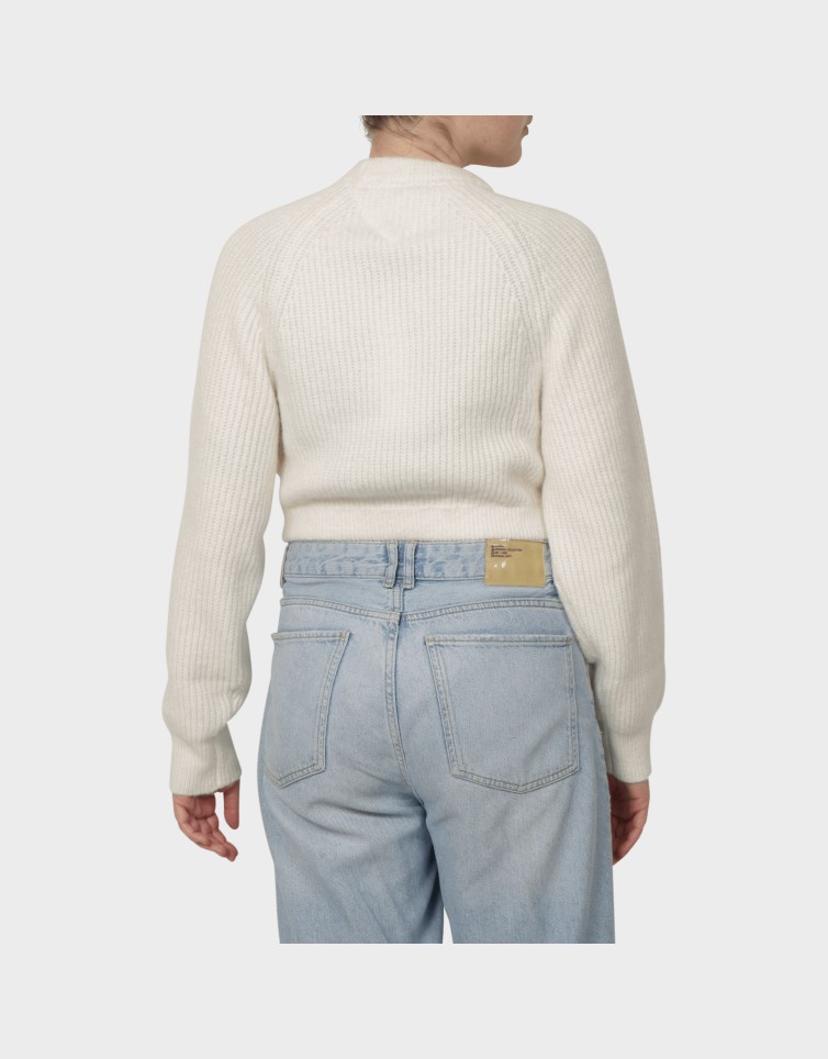 CROP BADGE SWEATER