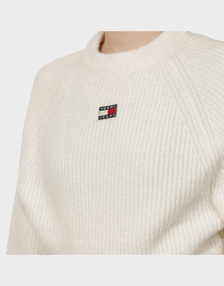 CROP BADGE SWEATER
