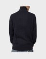PANNEL KNIT ZIP CARDIGAN