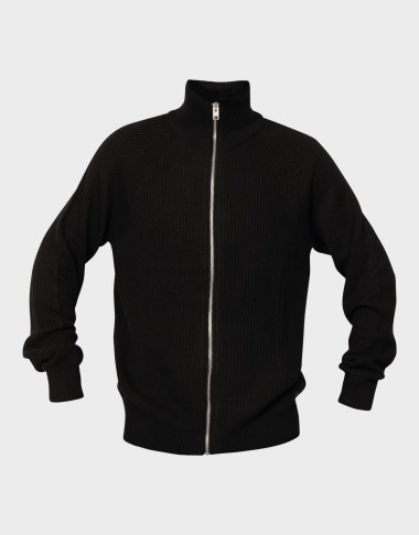 PANNEL KNIT ZIP CARDIGAN