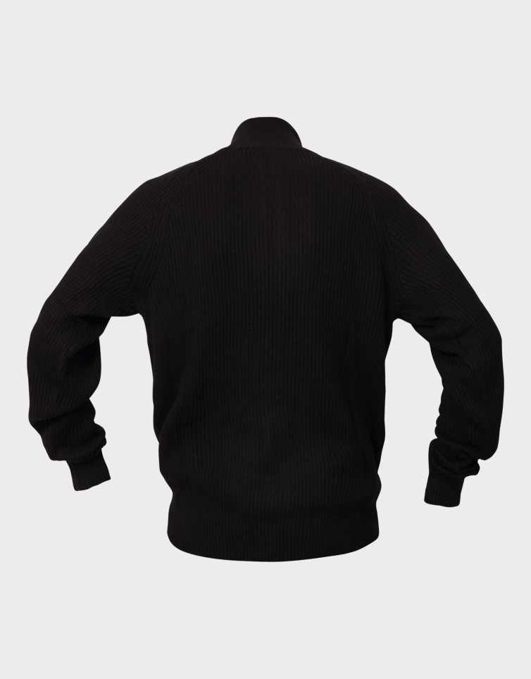 PANNEL KNIT ZIP CARDIGAN