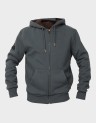 D1 BORG LINED ZIPHOOD