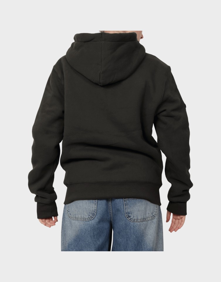D1 BORG LINED ZIPHOOD