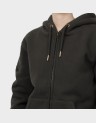 D1 BORG LINED ZIPHOOD