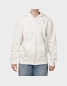 COTTON FLEECE SOLID CARDIGAN