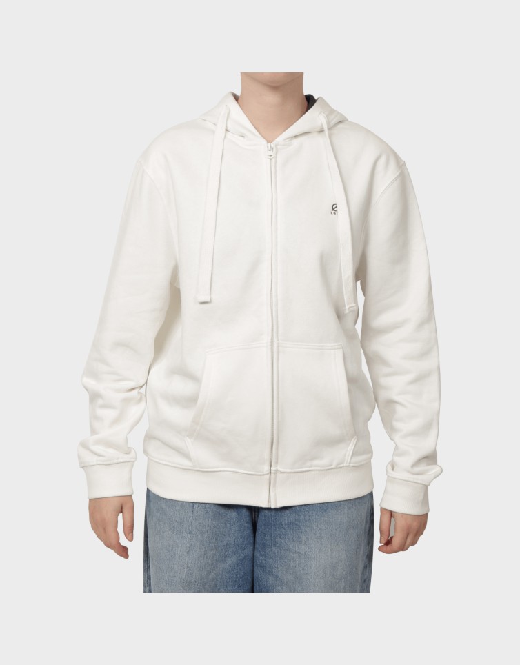 COTTON FLEECE SOLID CARDIGAN