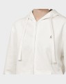 COTTON FLEECE SOLID CARDIGAN