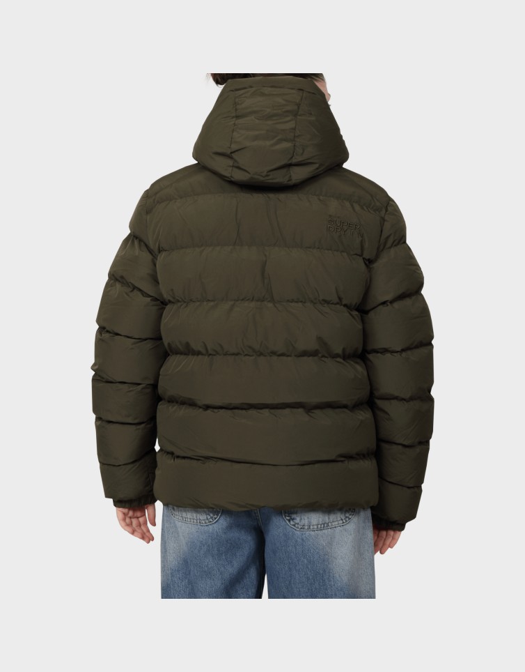 HOODED SPORTS PUFFER JACKET