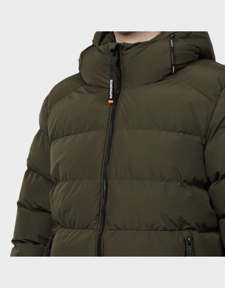 HOODED SPORTS PUFFER JACKET