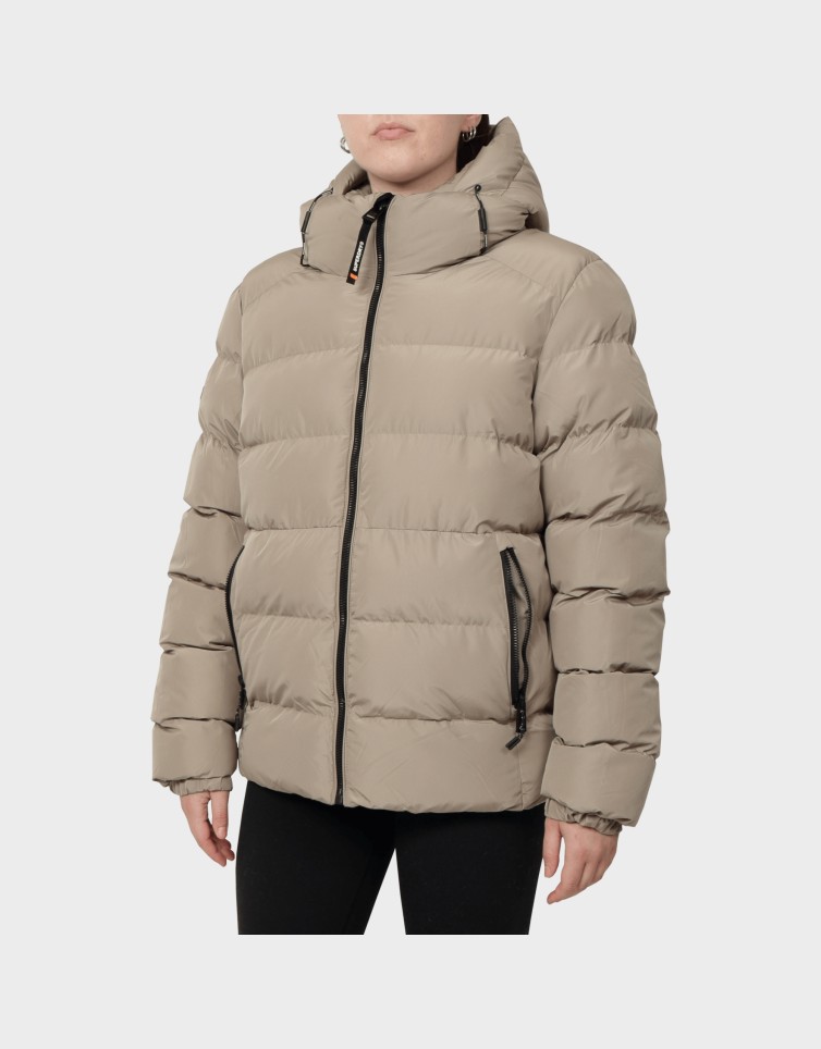HOODED SPORTS PUFFER JACKET