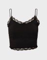 VICKY LACE SEAMLESS CROPPED TOP