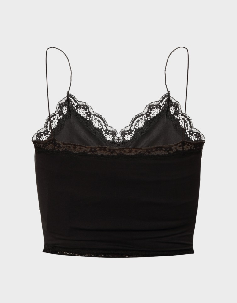 VICKY LACE SEAMLESS CROPPED TOP
