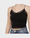 VICKY LACE SEAMLESS CROPPED TOP
