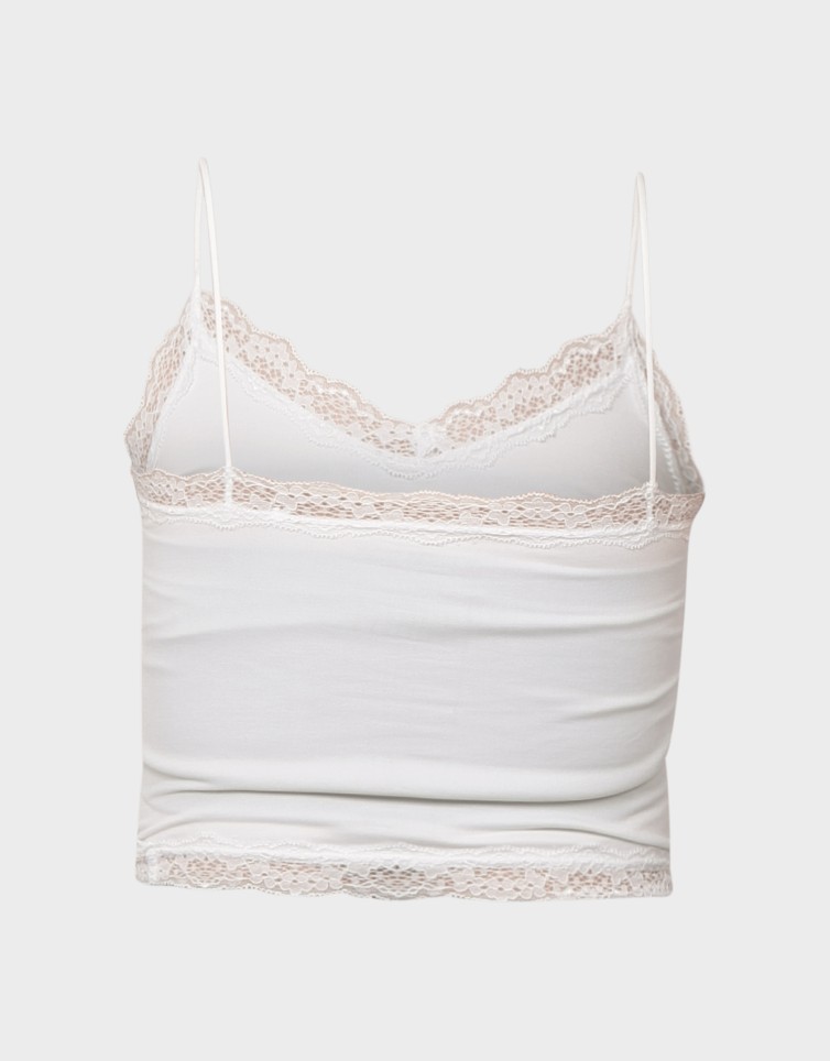 VICKY LACE SEAMLESS CROPPED TOP