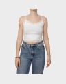 VICKY LACE SEAMLESS CROPPED TOP