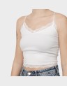 VICKY LACE SEAMLESS CROPPED TOP
