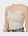 VICKY LACE SEAMLESS CROPPED TOP