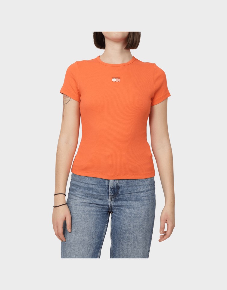 SLIM BADGE RIB TEE