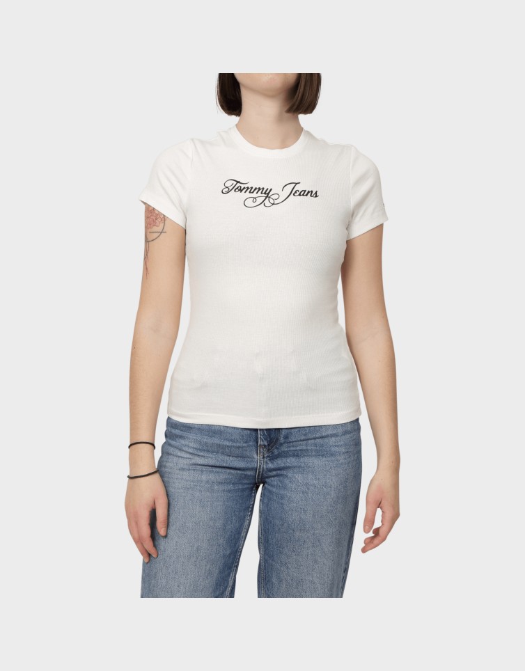 SLIM ESS LOGO RIB TEE