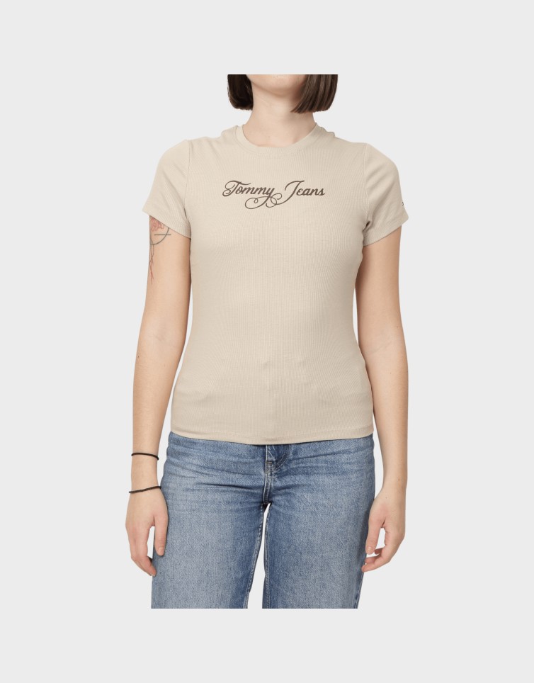 SLIM ESS LOGO RIB TEE