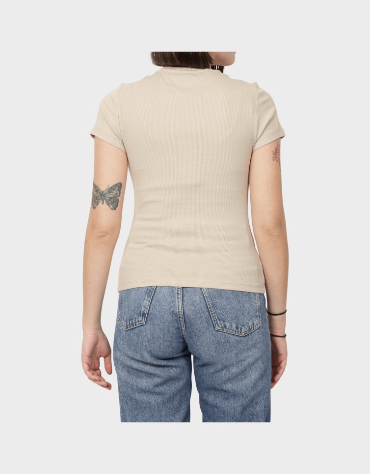 SLIM ESS LOGO RIB TEE