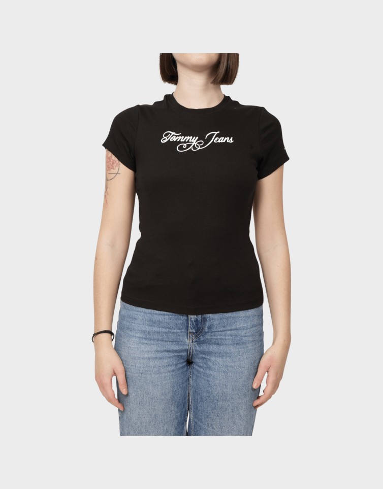 SLIM ESS LOGO RIB TEE