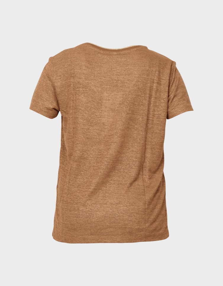 BEATRICE S/S V-NECK DETAIL TOP