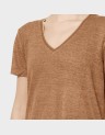 BEATRICE S/S V-NECK DETAIL TOP