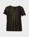 BEATRICE S/S V-NECK DETAIL TOP
