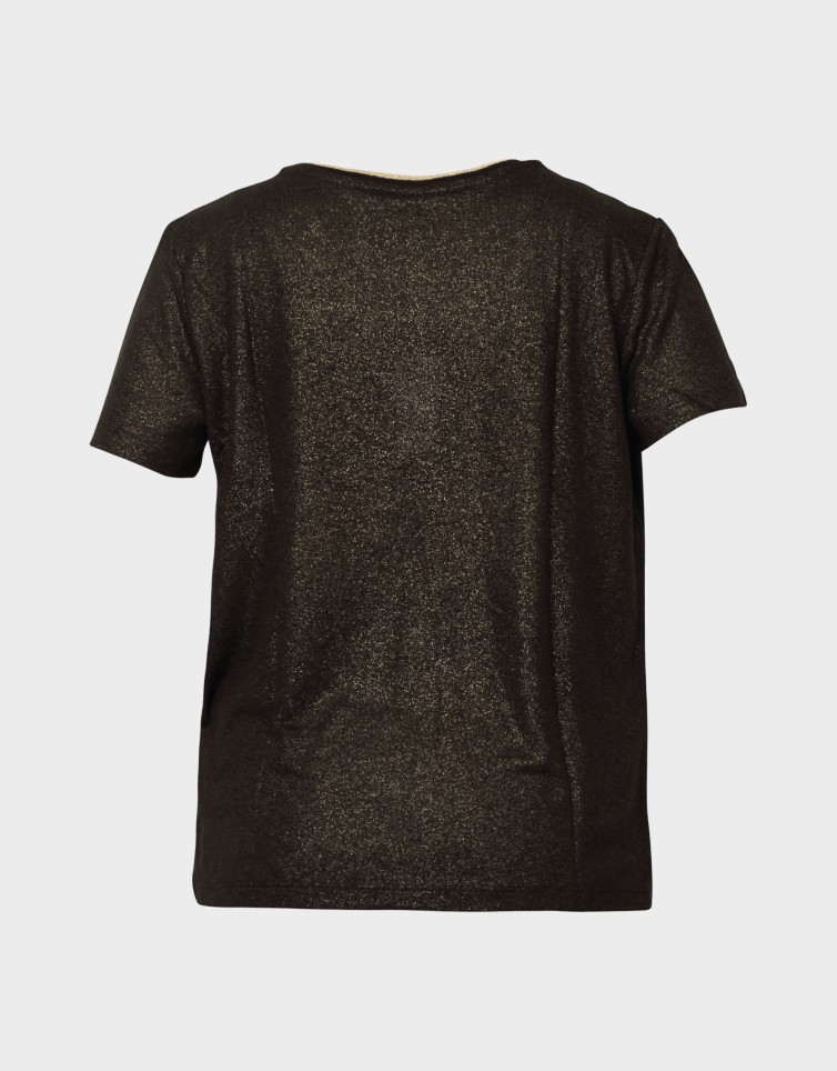 BEATRICE S/S V-NECK DETAIL TOP