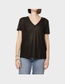BEATRICE S/S V-NECK DETAIL TOP