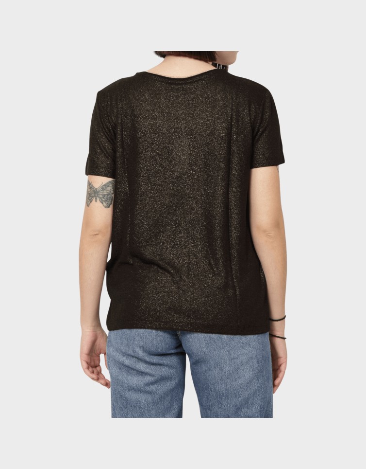 BEATRICE S/S V-NECK DETAIL TOP