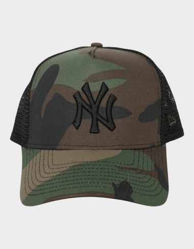 CLEAN CAMO TRUCKER NY YANKEES