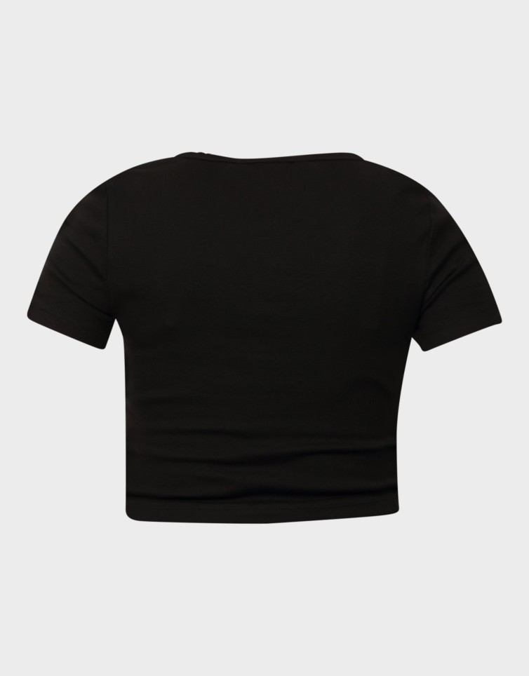 BETTY LIFE S/S SCALLOP V-NECK