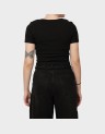 BETTY LIFE S/S SCALLOP V-NECK