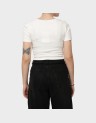 BETTY LIFE S/S SCALLOP V-NECK