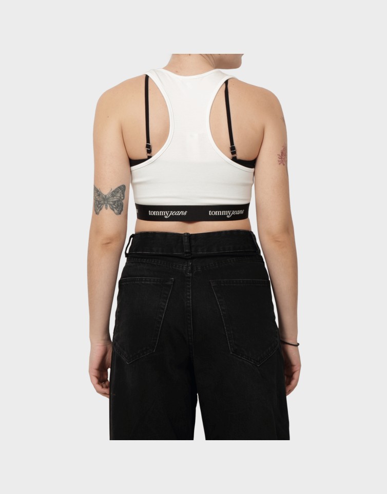CROP TAPE BRA TOP
