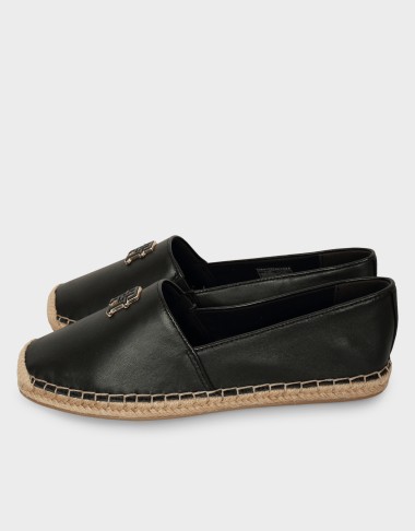LOGO LEATHER ESPADRILLE