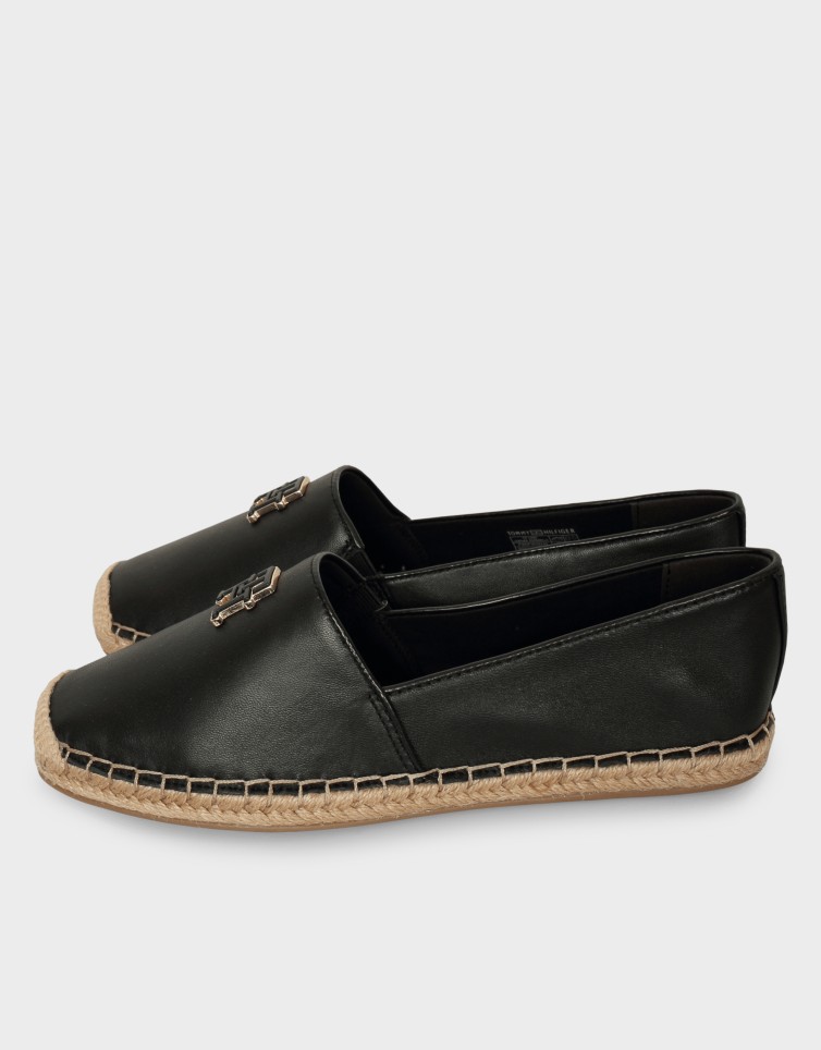 LOGO LEATHER ESPADRILLE
