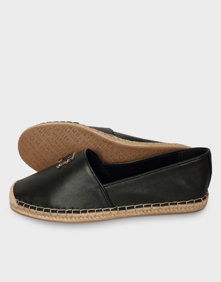 LOGO LEATHER ESPADRILLE