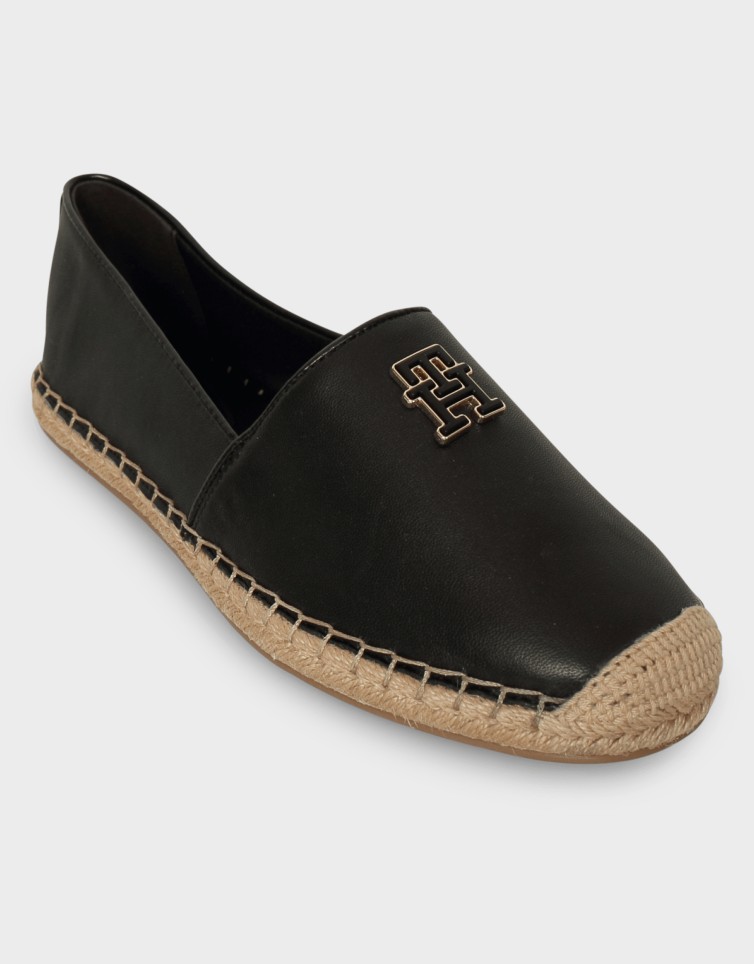LOGO LEATHER ESPADRILLE