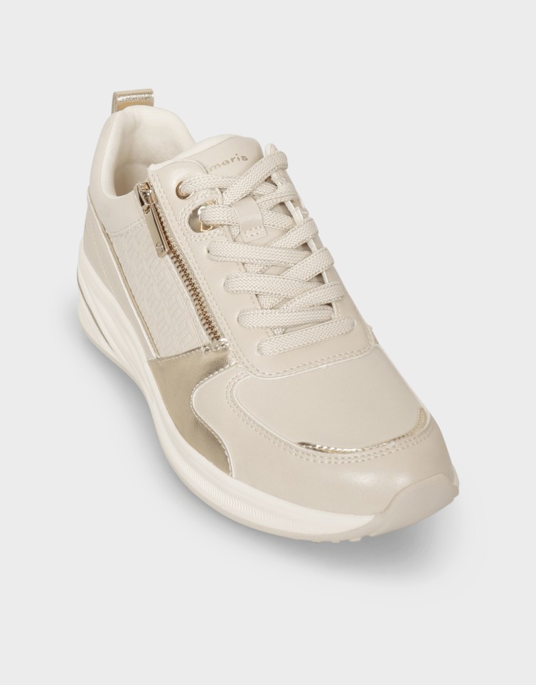 ZIPPED LACE-UP