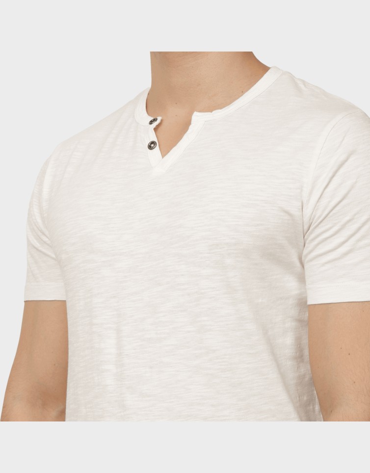 JJESPLIT NECK TEE SS NOOS