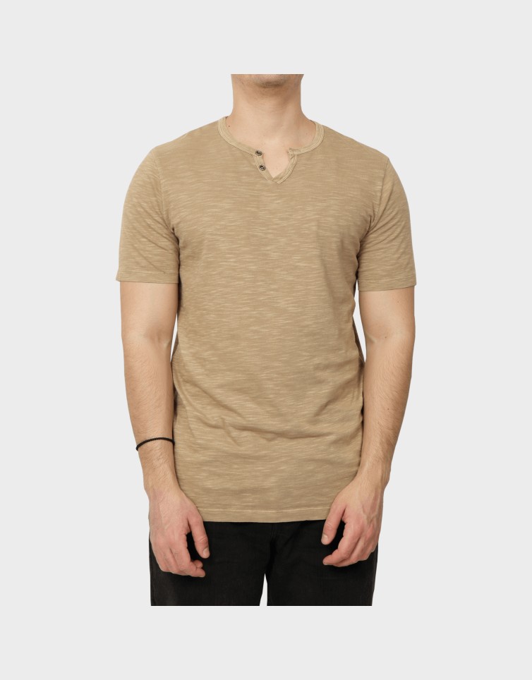 JJESPLIT NECK TEE SS NOOS